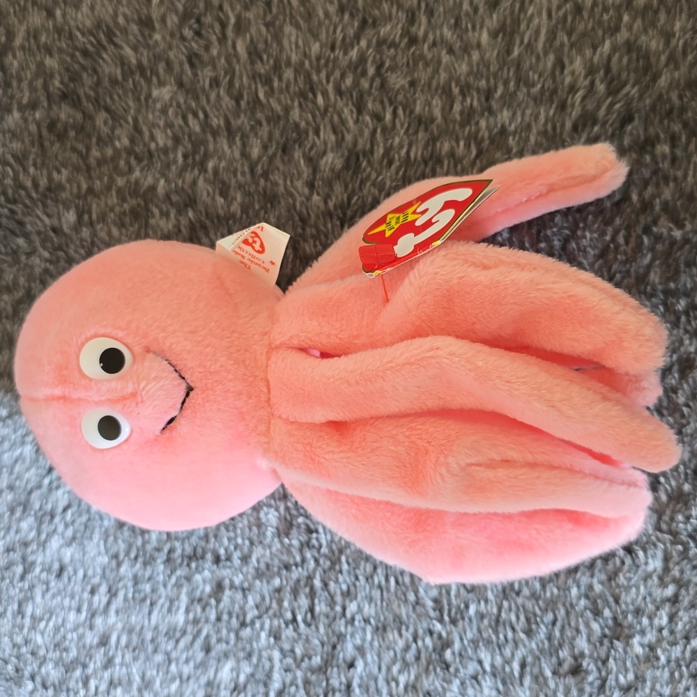 Inky 🐙4th/3rd Gen Ty Beanie Baby Octopus🐙 Toy Rare Collectible NWT PVC Pellets - Picture 3 of 12